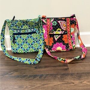 Vera Bradley Crossbody Bag Bundle 2 Quilted Retired Prints